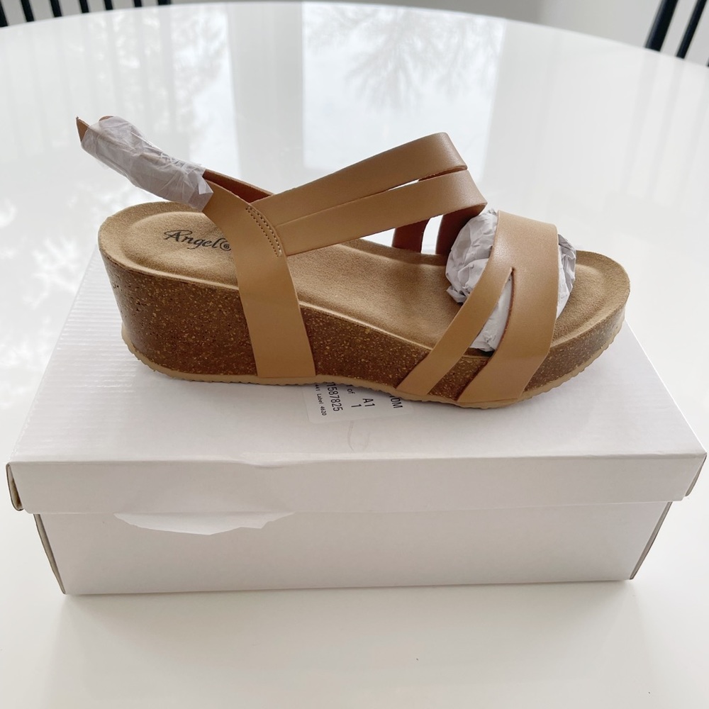 Angel Steps Tali Sandal Tan - 10 - Picture 2 of 5